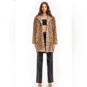 I.AM.GIA | Stefani Leopard print faux fur coat XS